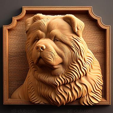 3D model st Chow chow dog (STL)